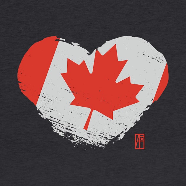 I love my country. I love the Canada. I am a patriot. In my heart, there is always the flag of the Canada by ArtProjectShop